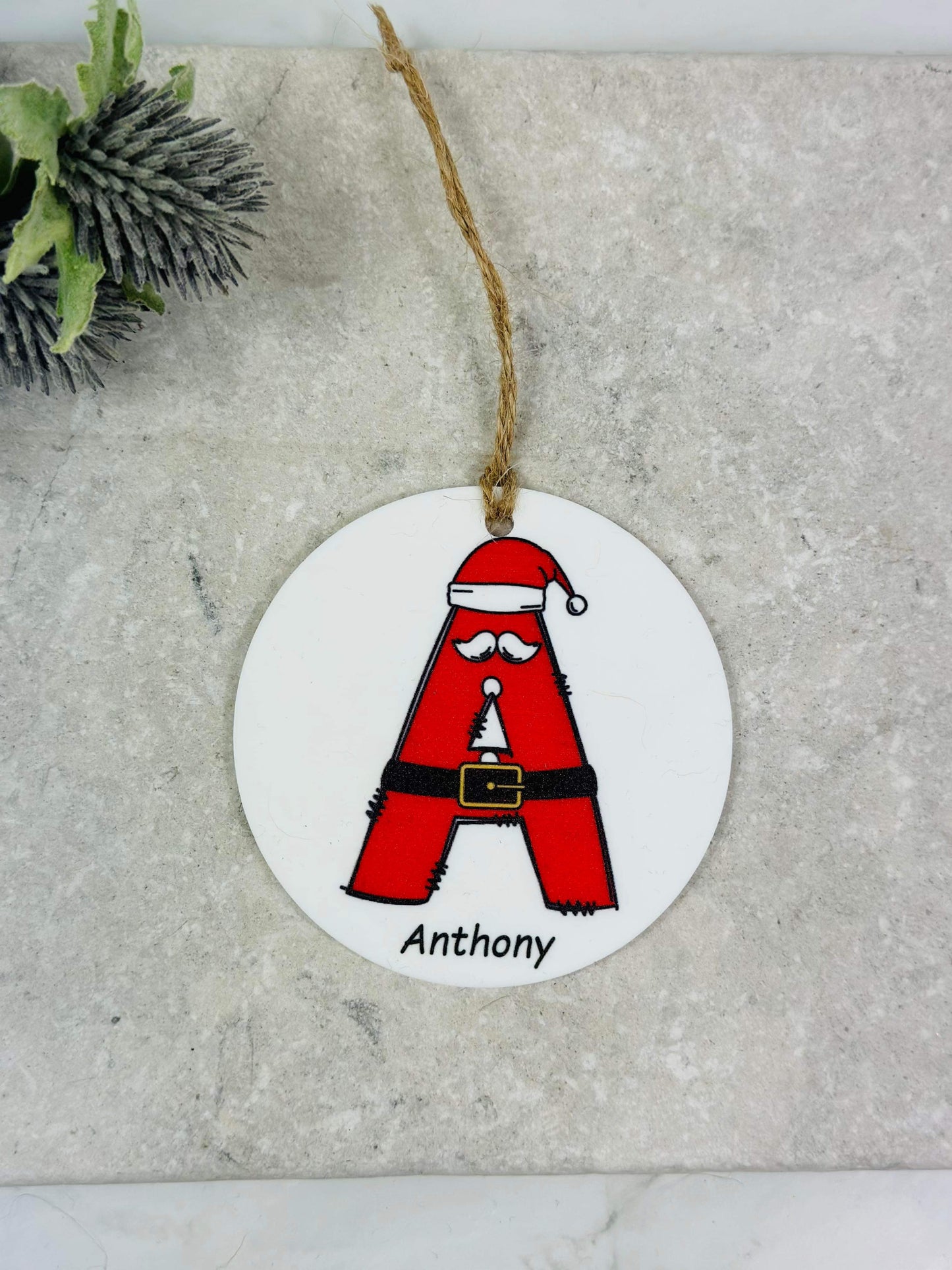 BOGOF Santa Christmas bauble