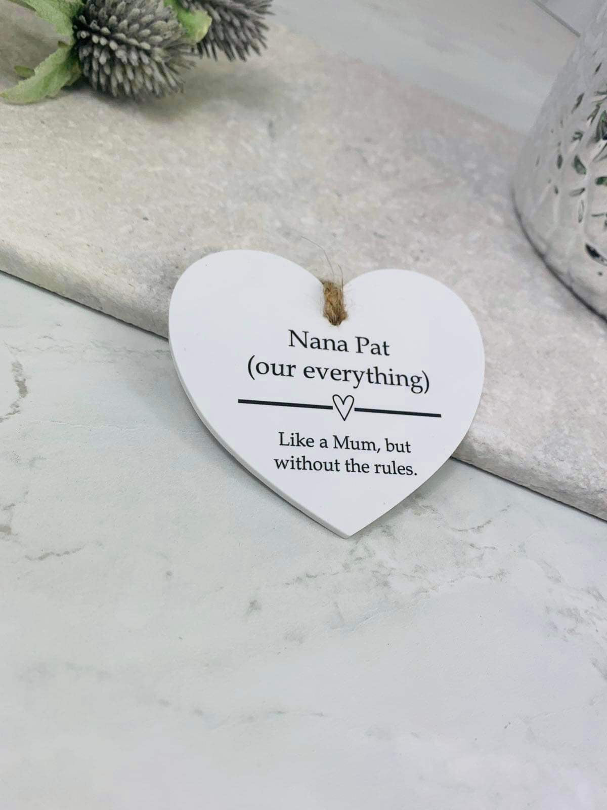 BOGOF Our everything hanging heart keepsake