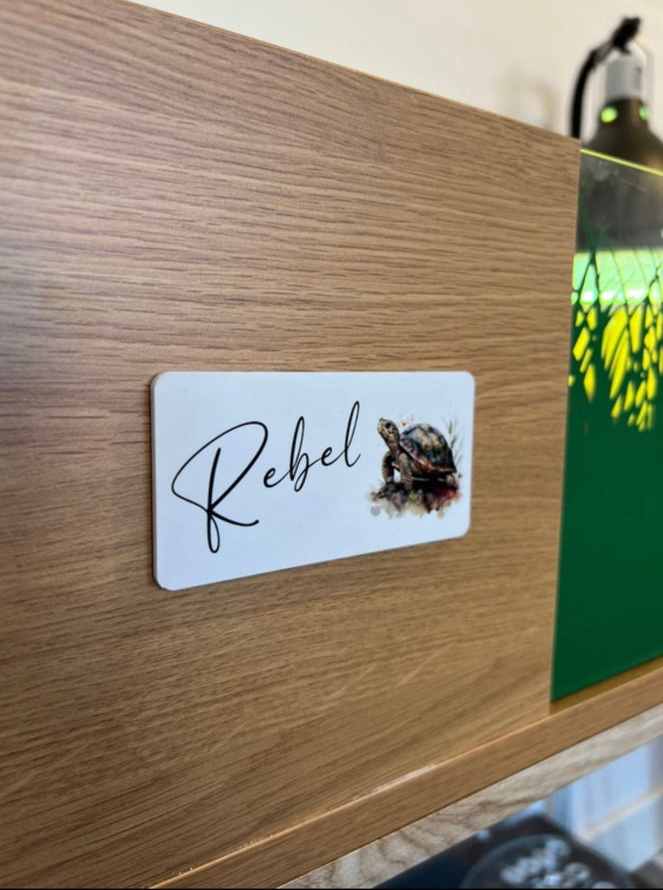 Acrylic pet name sign