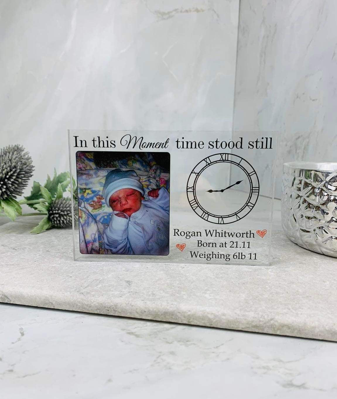 New baby acrylic block