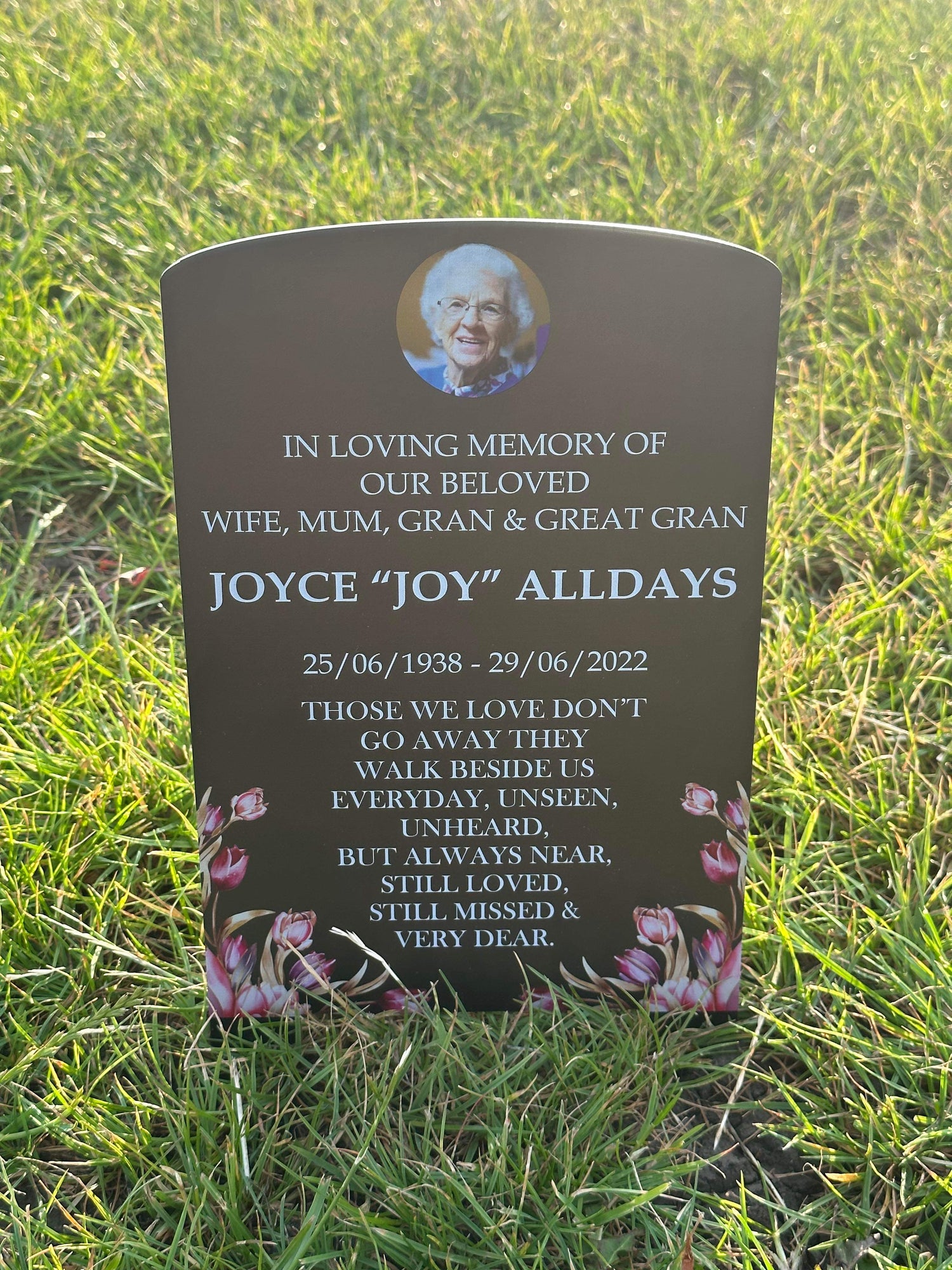 Temporary Headstones