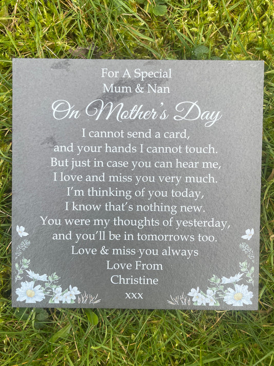 Mother’s Day memorial plaque Daisy