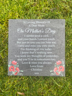 Mother’s Day memorial plaque Poppy