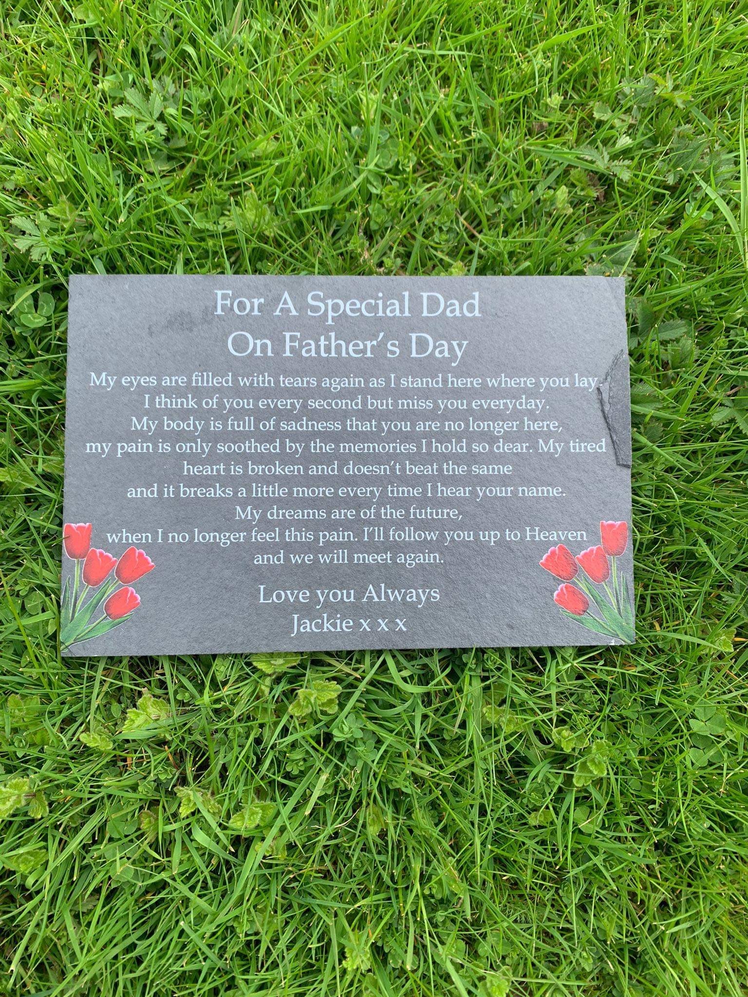 Father’s Day memorial slate