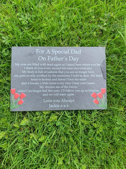 Father’s Day memorial slate