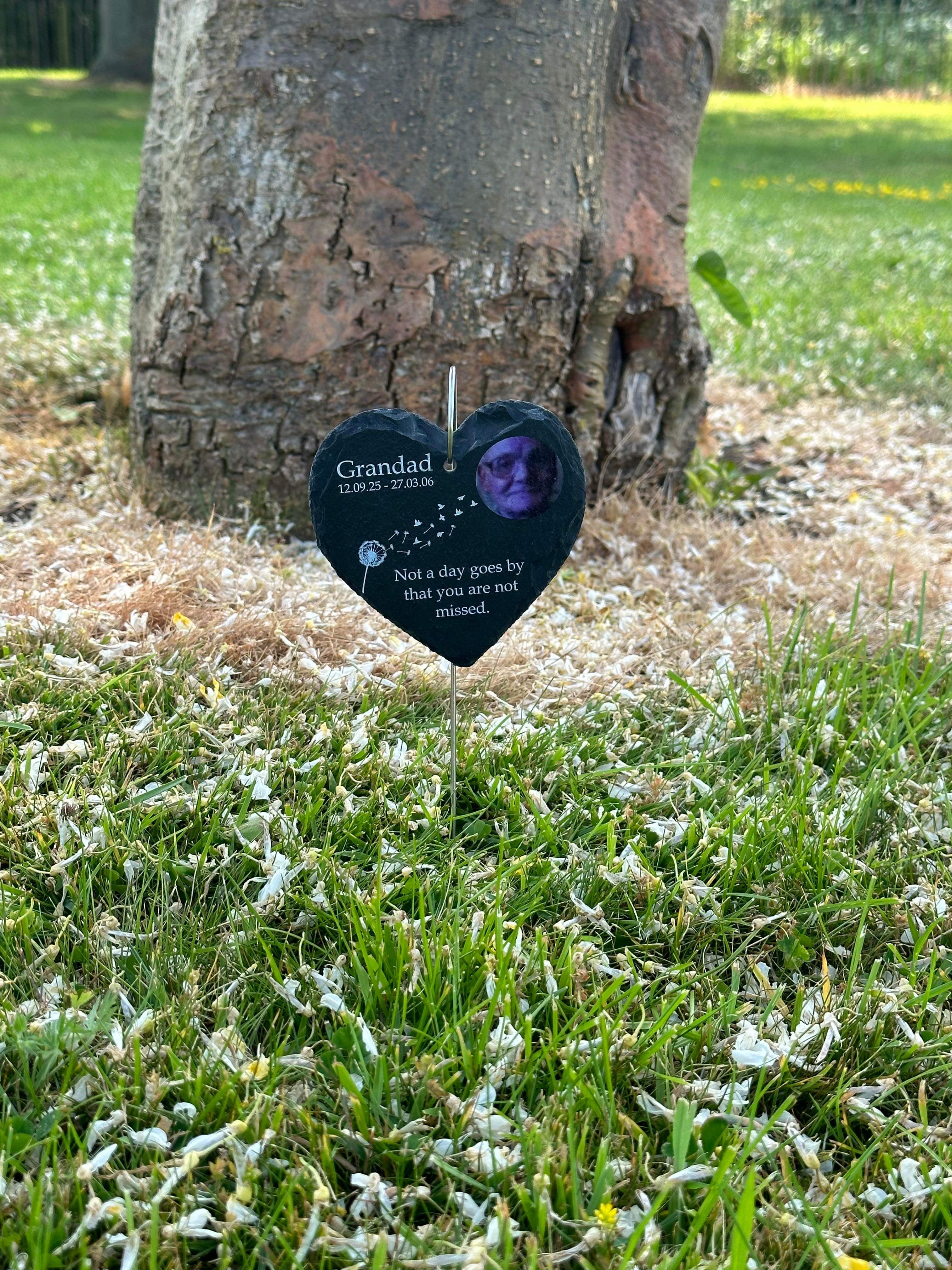 Dandelion photo memorial with hanging hook