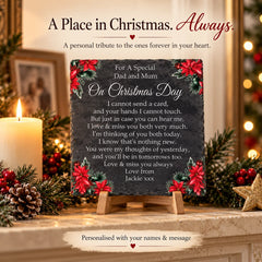 Christmas memorial plaque