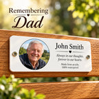 Acrylic Design your own bench memorial plaque