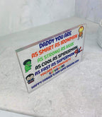 My favourite superhero acrylic block