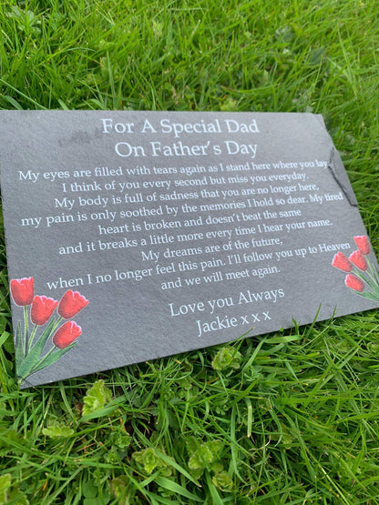 Father’s Day memorial slate