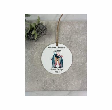 BOGOF penguin Christmas bauble