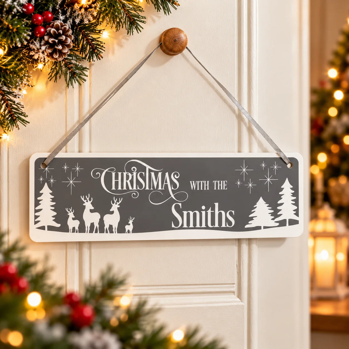 Christmas with the….. hanging sign