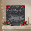 Christmas memorial plaque