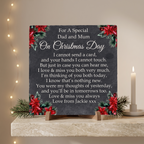 Christmas memorial plaque