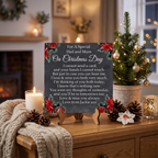 Christmas memorial plaque