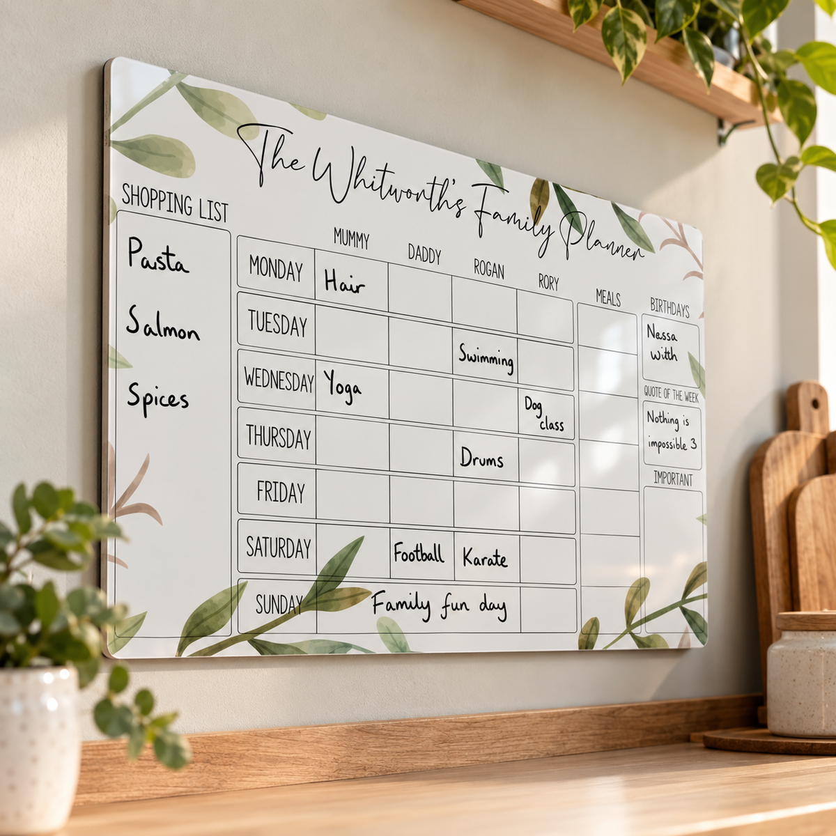 Family Weekly Planner & Organizer