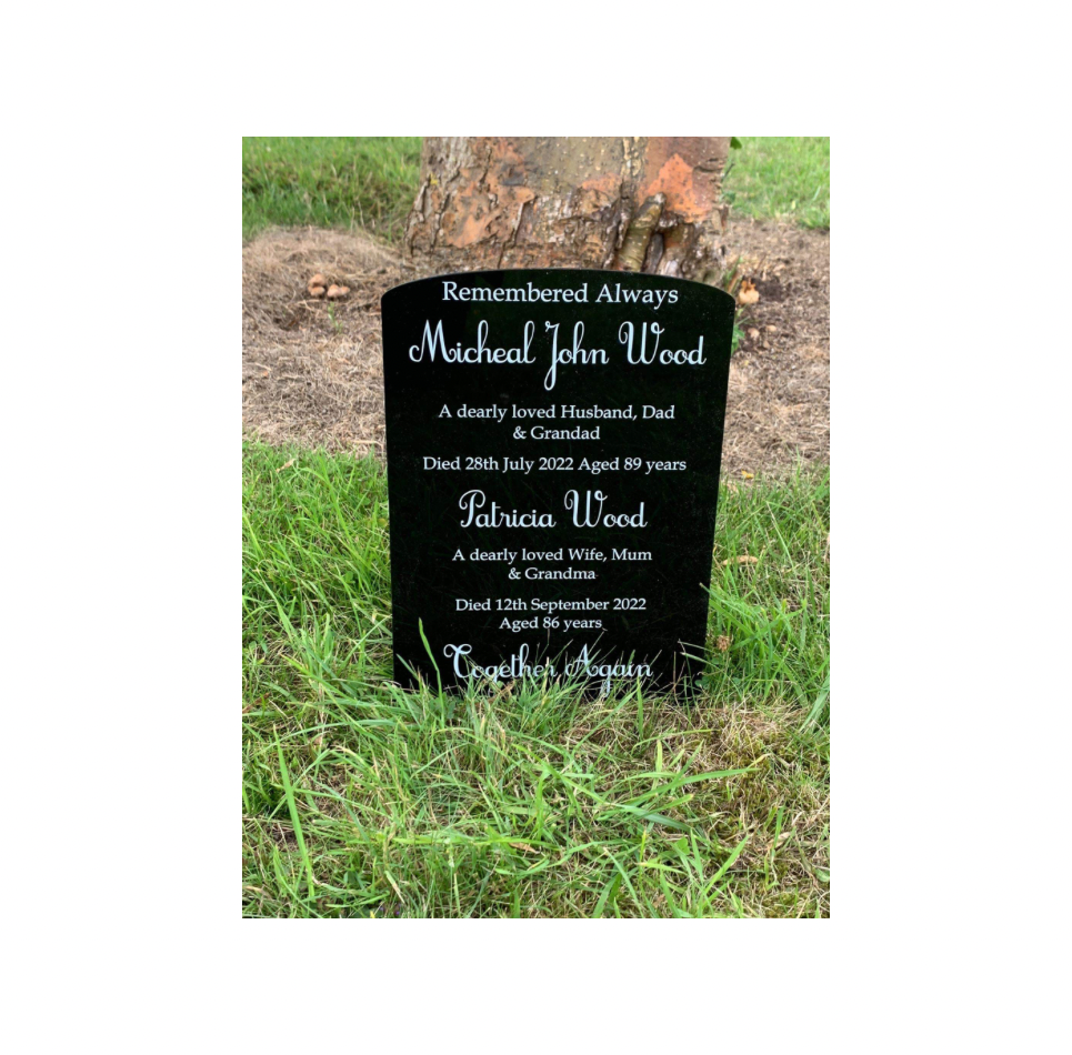 Temporary headstone