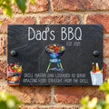Garden BBQ slate sign
