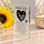 Daddy to be Baby scan acrylic block