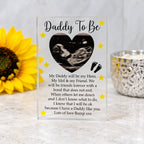 Daddy to be Baby scan acrylic block