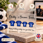 Football shirt acrylic block