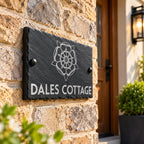 Yorkshire Rose slate house sign