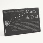 Dandelion memorial plaque
