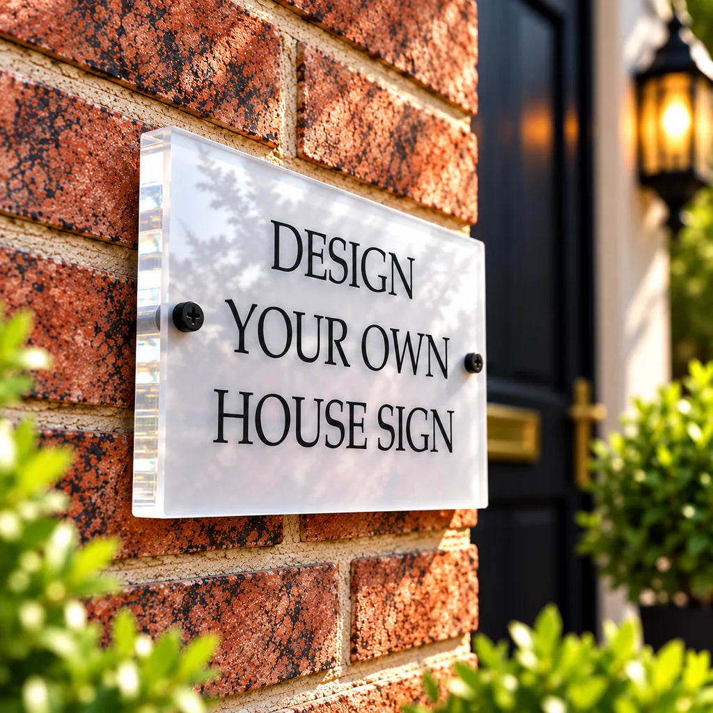 Design Your Own Acrylic House Sign