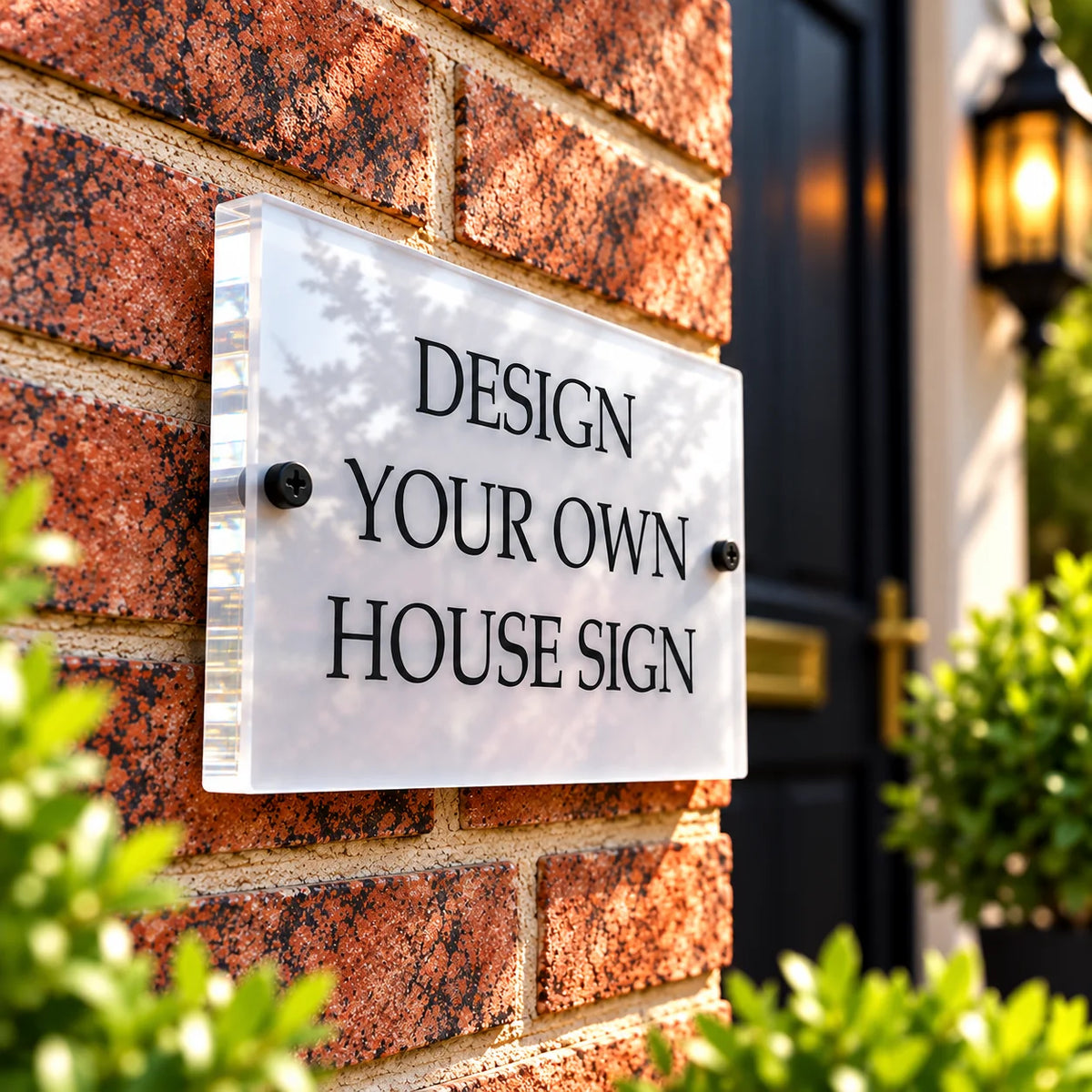 Design Your Own Acrylic House Sign