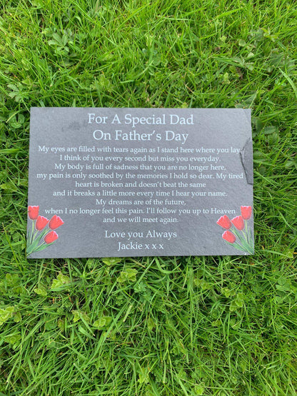 Father’s Day memorial slate