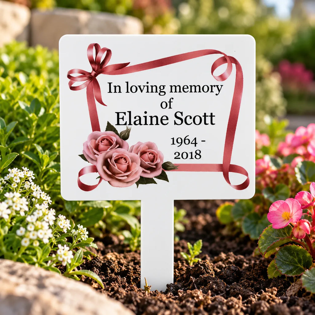 White memorial stake