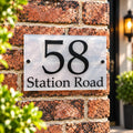 Plain acrylic house sign