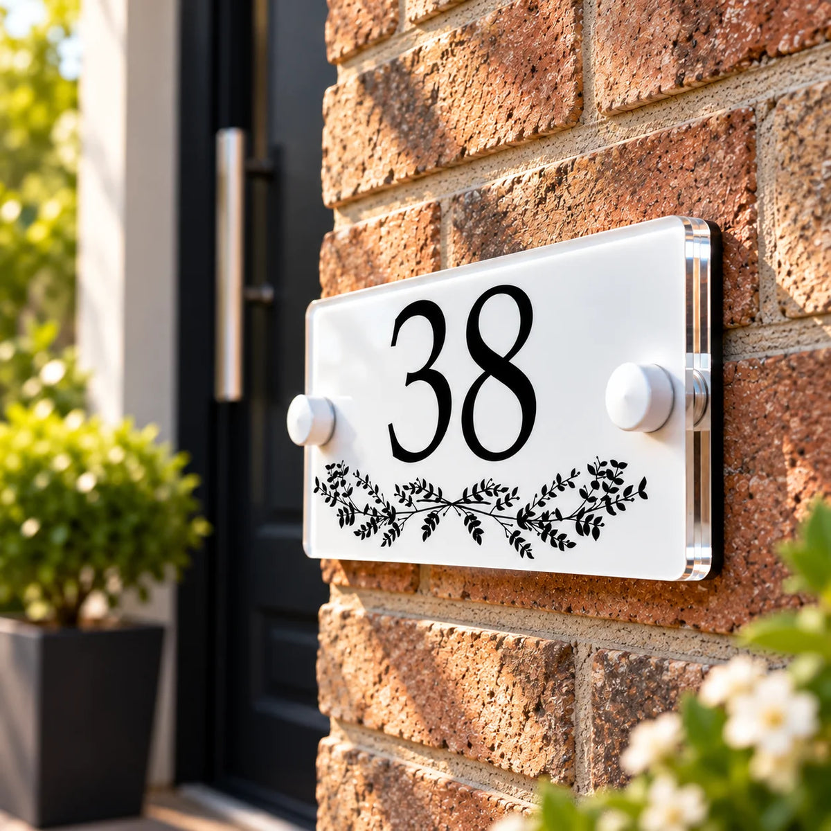 Acrylic house sign ivy small