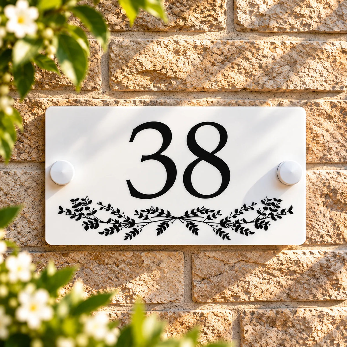 Acrylic house sign ivy small
