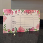 Family weekly planner Pink