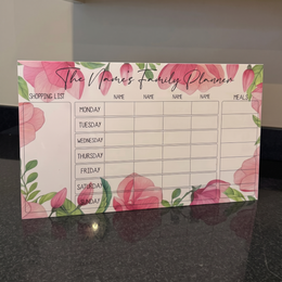 Family weekly planner Pink