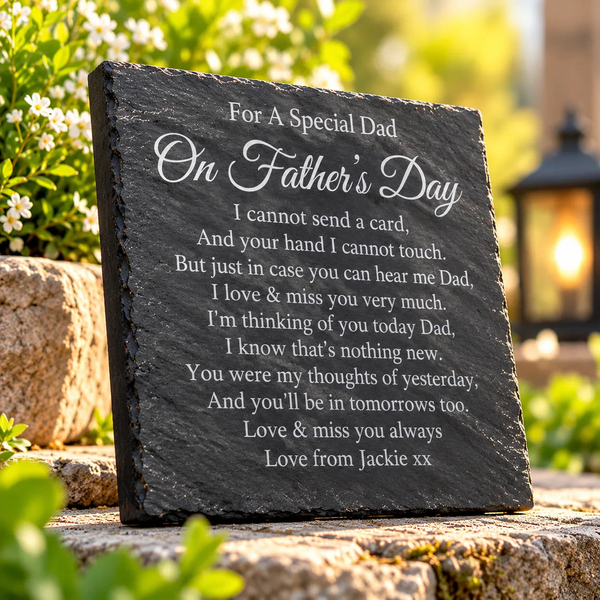 Father’s day memorial plaque