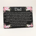 Floral memorial plaque