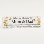 Acrylic yellow floral  bench memorial plaque