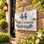 Ivy divider acrylic house sign