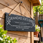 If grandad can’t fix it garden slate sign