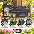 Where love is grown garden slate sign