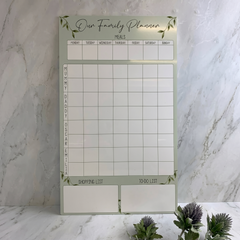 Green Family weekly planner