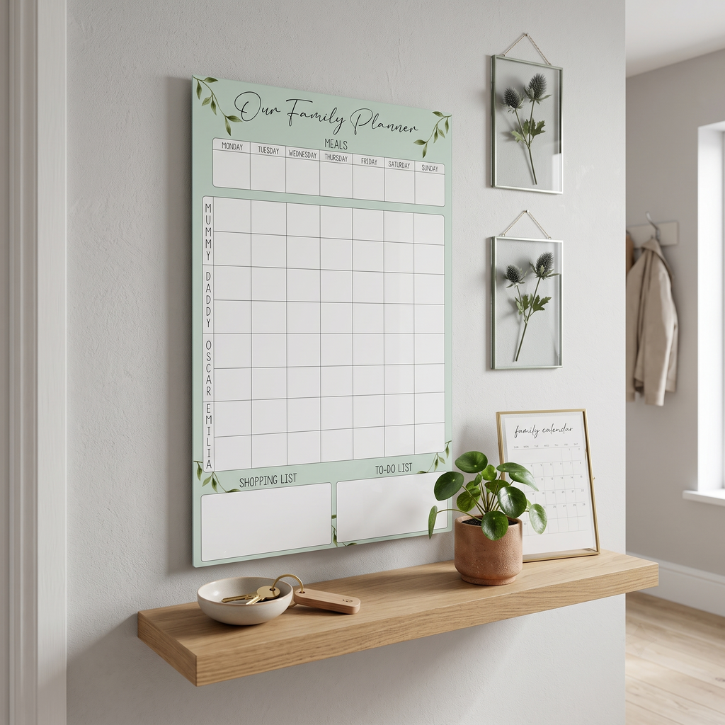 Green Family weekly planner