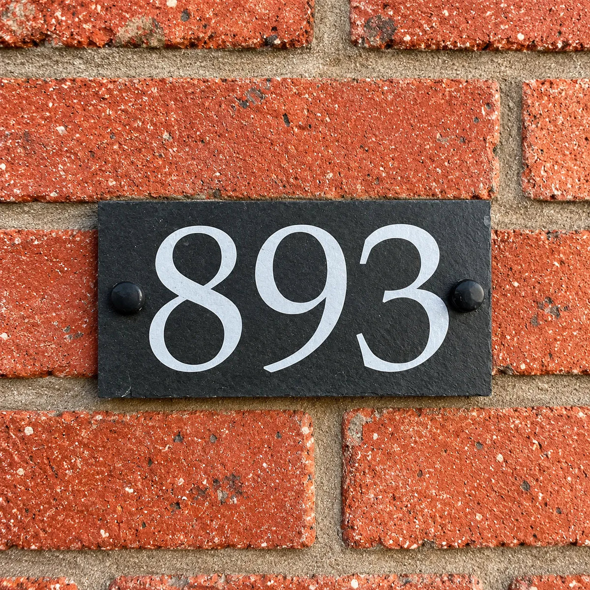 Number slate house sign