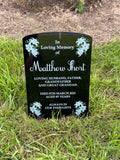 Lily corners temporary headstone