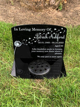 Dandelion temporary headstone with Base