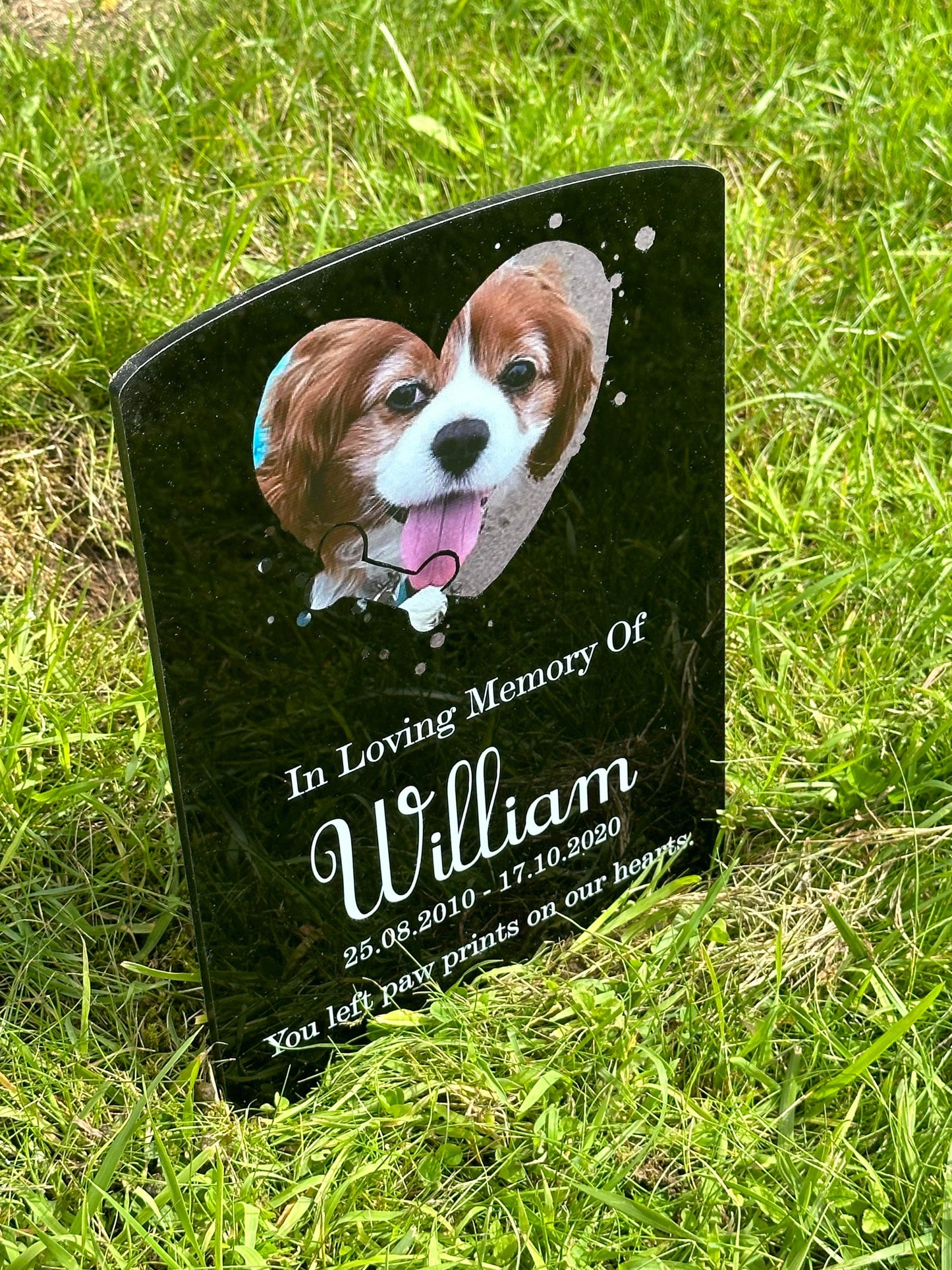 Pet remembrance headstone