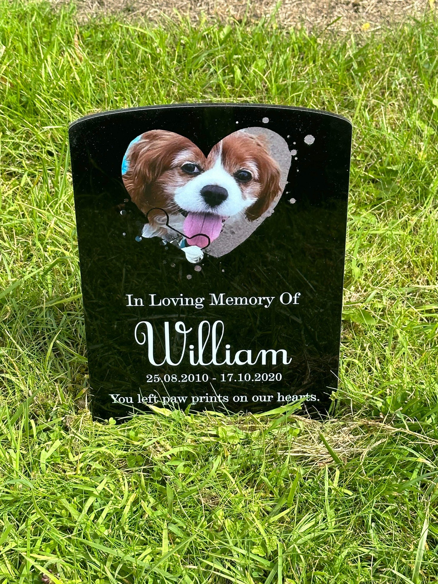 Pet remembrance headstone