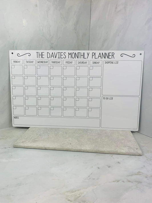Family monthly planner